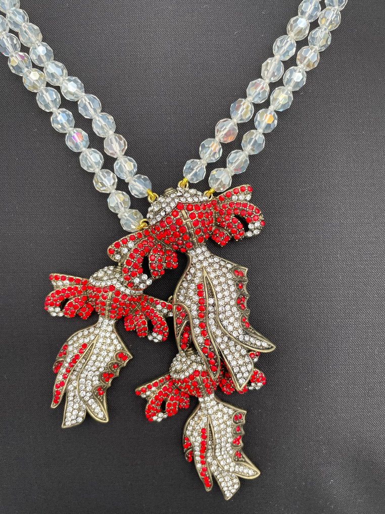 Heidi Daus - Μέταλλο - Κολιέ - Αλίευσε αυστριακούς κρυστάλλους. #3.2