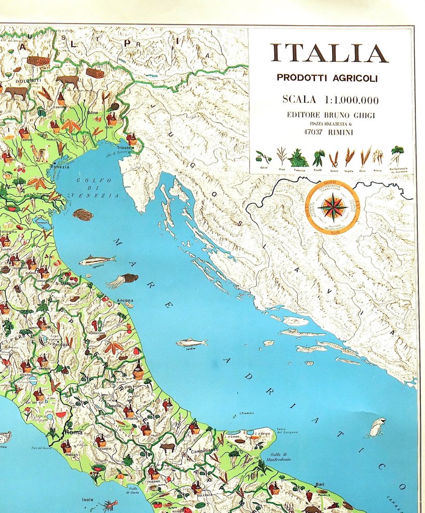 Europe - Italy; B. Ghigi - Italia prodotti agricoli - 1961-1980 #1.0
