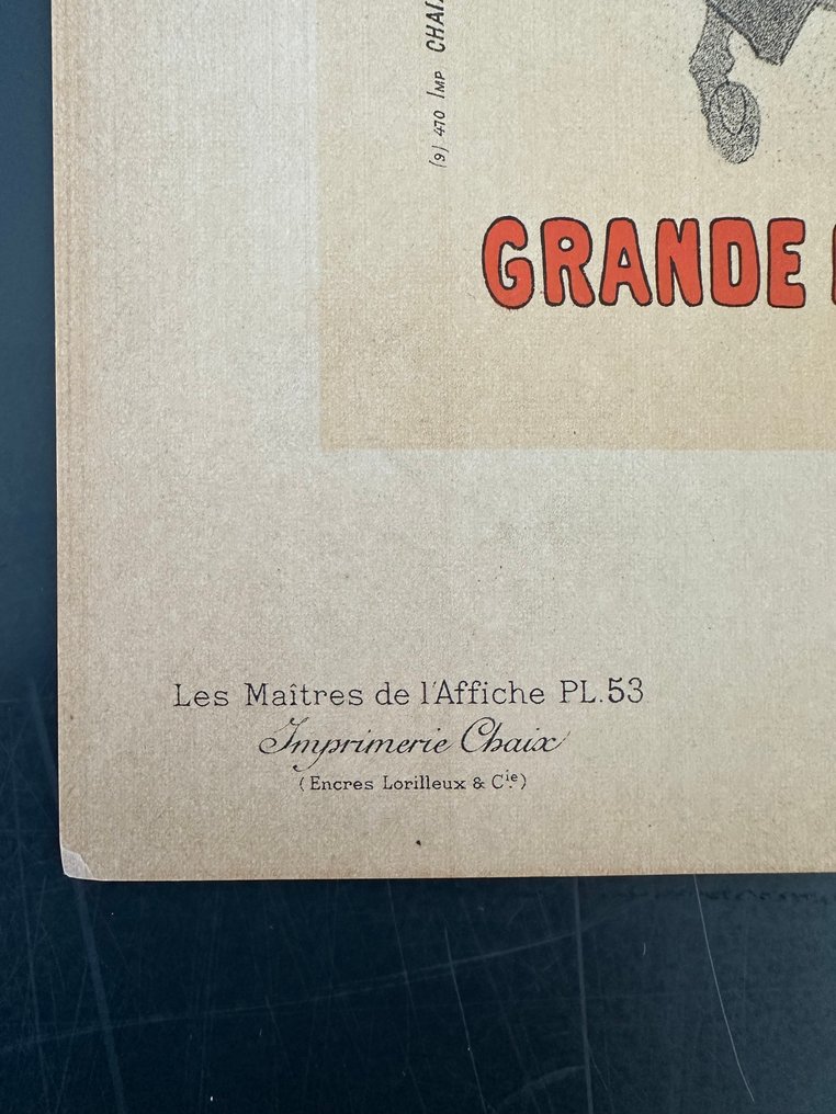 Jules Chéret - les maitres de l'affiche / Chaix - planche 53 . Bal au Moulin Rouge place blanche - Lata 90. XIX wieku #1.0