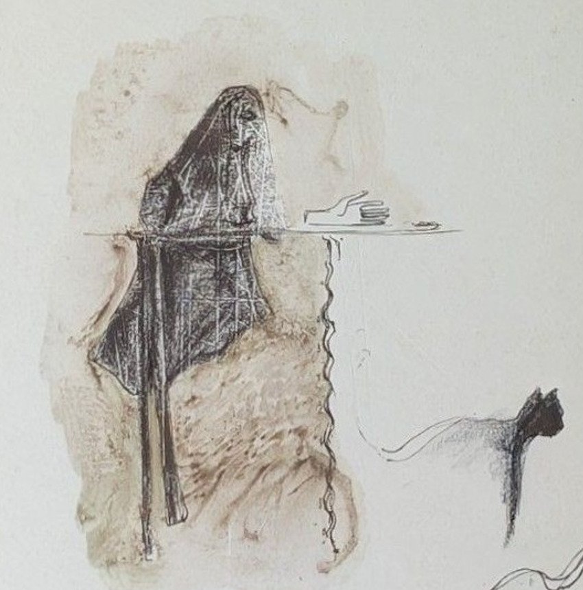 Jan Burssens (1925-2002) - Silhouette au bord de l’abîme #1.0