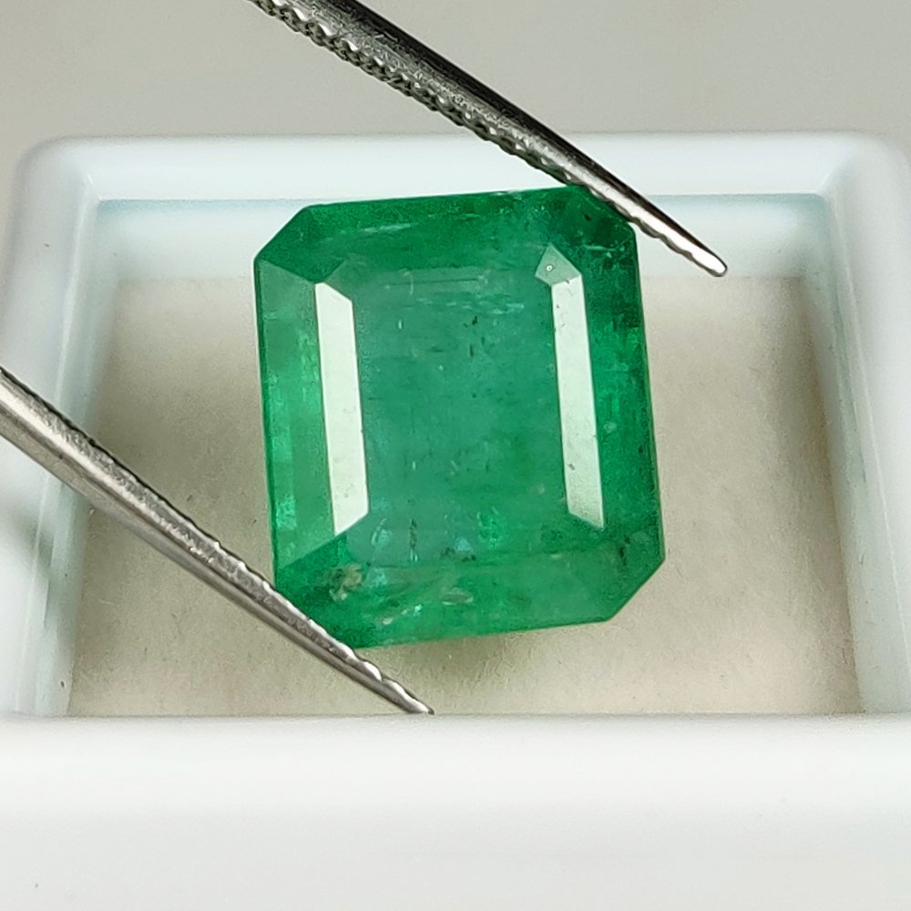 1 pcs Grøn Smaragd - 7.05 ct - International Gemological Institute (IGI) #1.0
