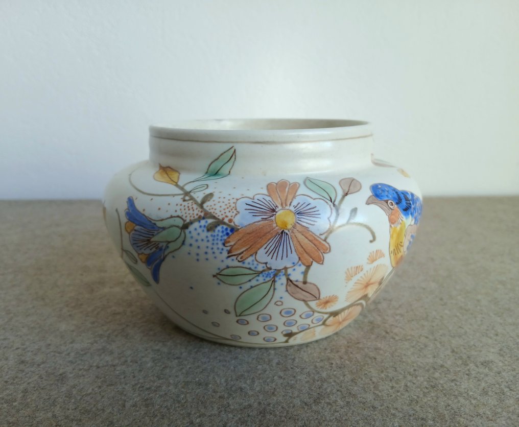 Plateelbakkerij Zuid-Holland - 罐 - 陶器 - Gouda 盘瓷 NP/MV 装饰 #1.0