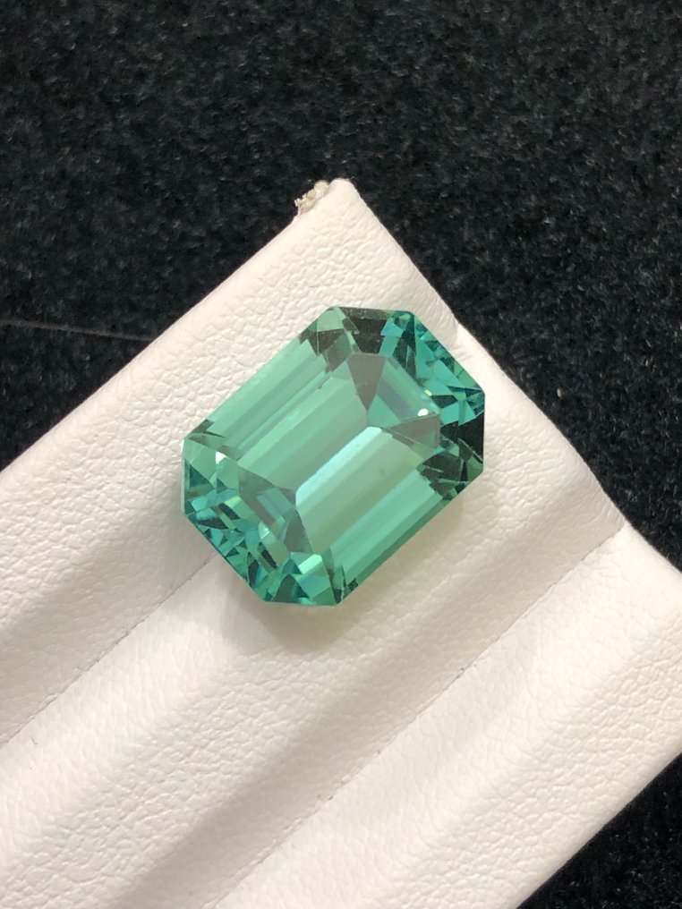 χωρίς τιμή ασφαλείας - 1 pcs  Πράσινο Ιδενίτης  - 14.99 ct - International Gemological Institute (IGI) #1.0