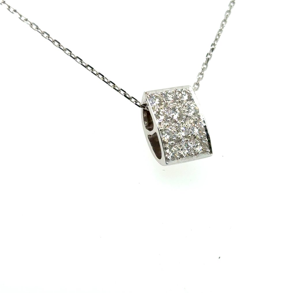 Κρεμαστό κόσμημα - 18 καράτια Λευκός χρυσός -  0.35ct. tw. Διαμάντι (Φυσικό)  #1.0