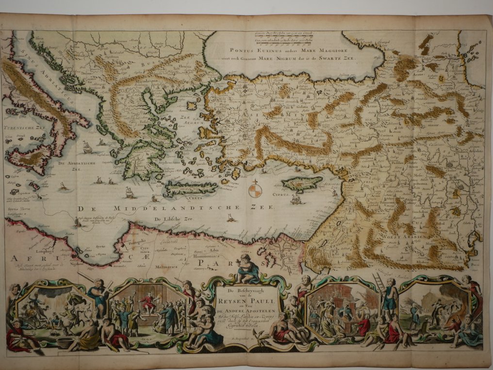 Izrael - Északi-tenger térség; Daniel Stoopendaal - De beschrijving van de Reysen Pauli.. - 1716 #1.0