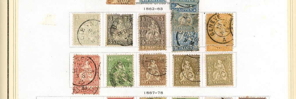 Ελβετία 1850 - Μια πολύ καλή συλλογή, που ακολουθείται από τα κλασικά: Ταχυδρομείο, φόροι, καθιστές Ελβετίες,... #3.2