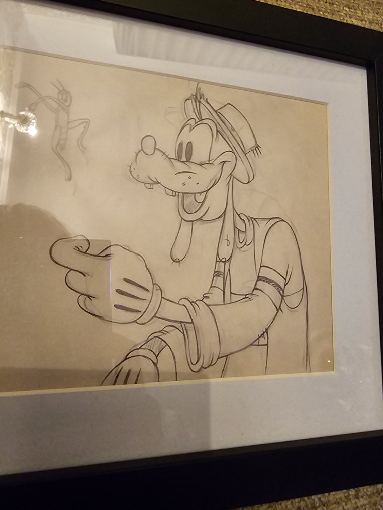 Disney - 1 Colour pencil drawing - Goofy - Goofy and frog pencil study #2.1