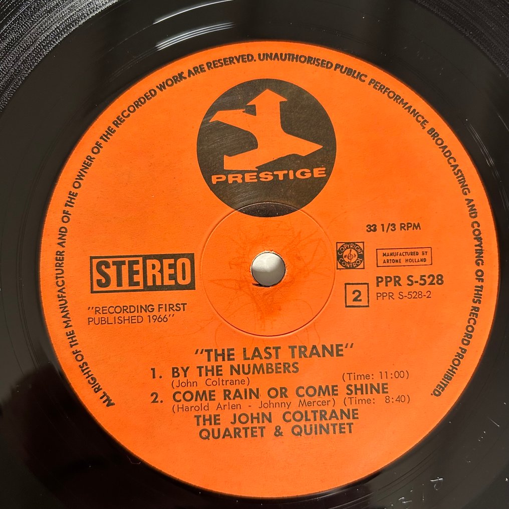 John Coltrane - The Last Trane (1st Dutch Pressing) - 单张黑胶唱片 - 1st Pressing - 1966 #3.2