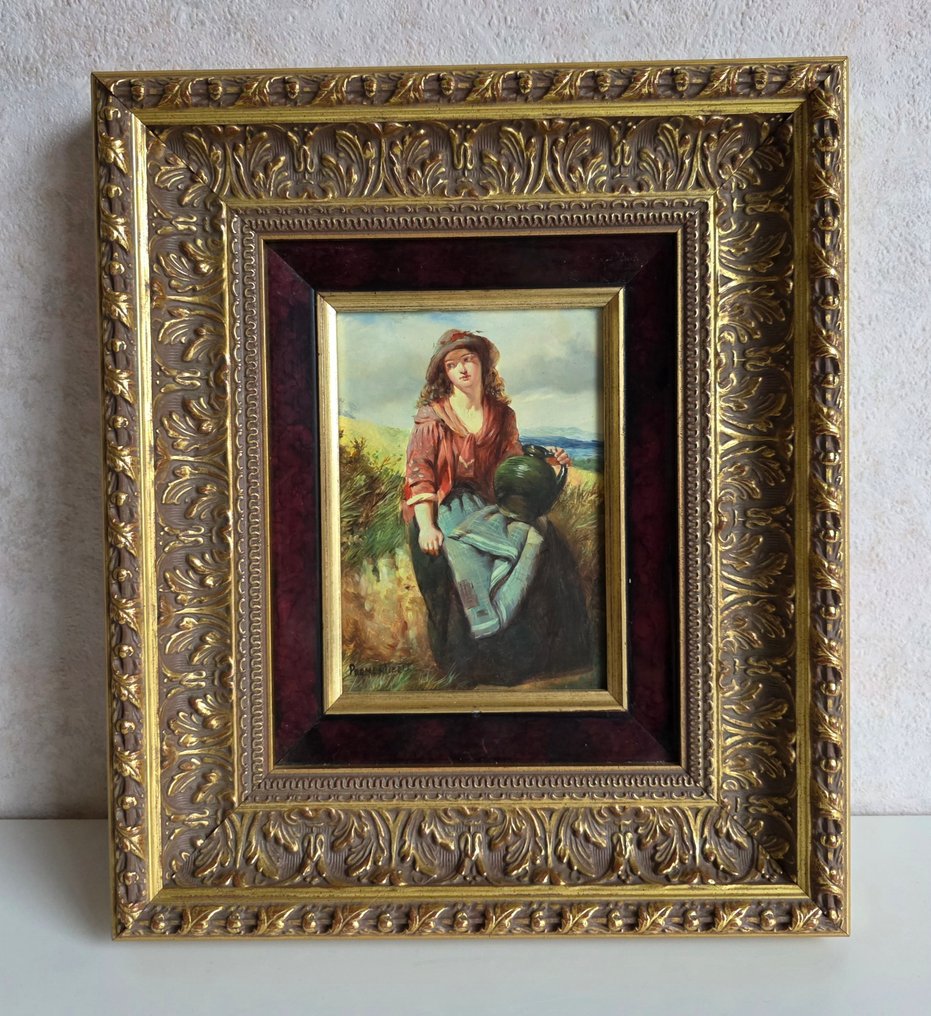 Parmentier (XX) - Elegante dame met vaas. #1.0