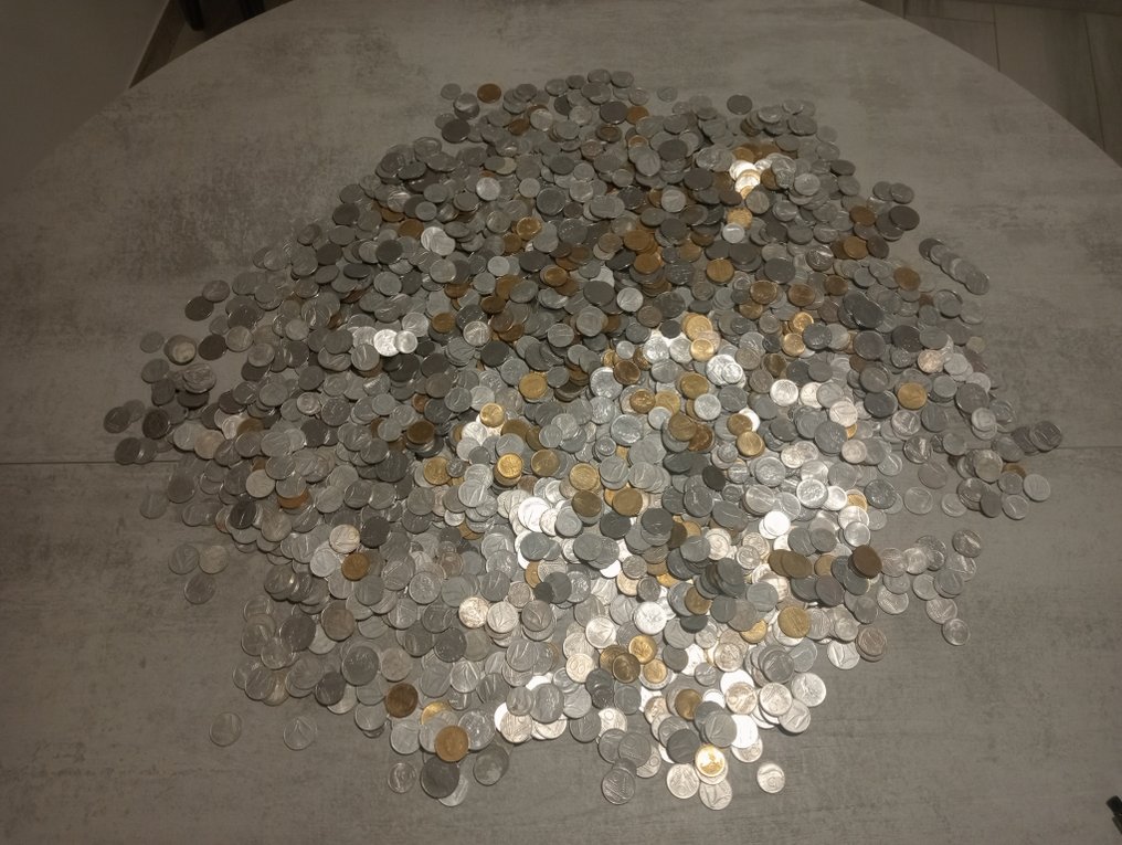 Olaszország, Köztársaság Lotto 7,5 kg Monete Repubblica - incluse varianti e curiosità (Nincs minimálár) #1.0