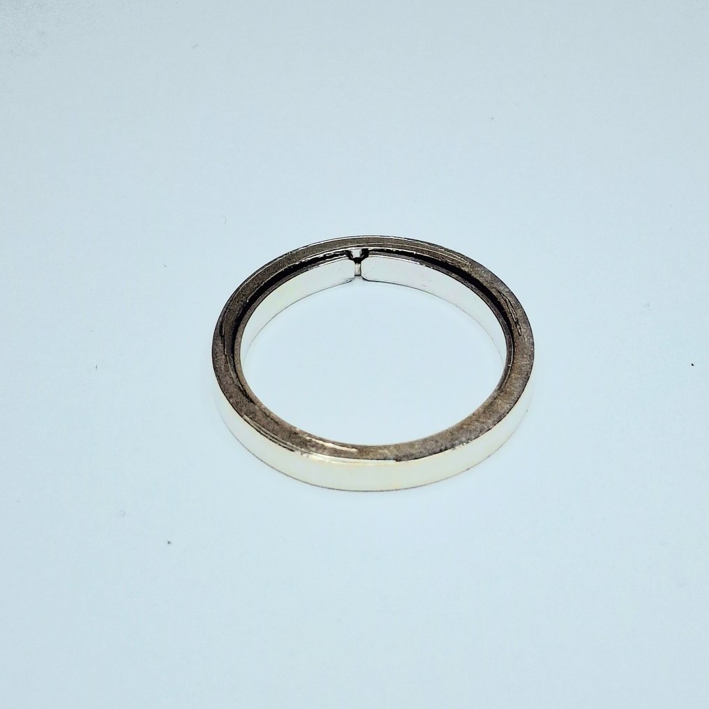 Gyűrű - 18 kt. Fehér arany -  0.13ct. tw. Gyémánt (Természetes)  - Boldog évfordulót #1.0