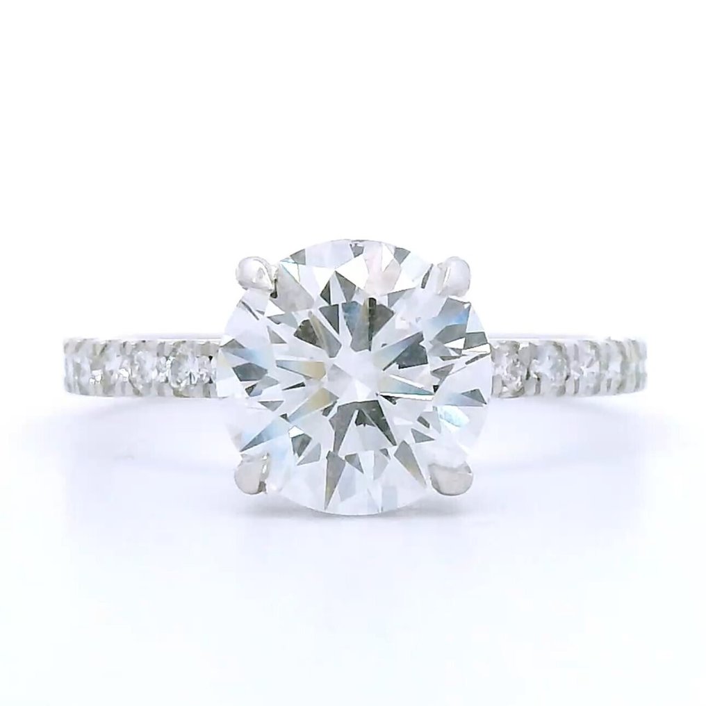 沒有保留價 - 戒指 - 18 克拉 白金 - 2.28ct. tw. 鉆石 (實驗室培育) - 鉆石 #1.0