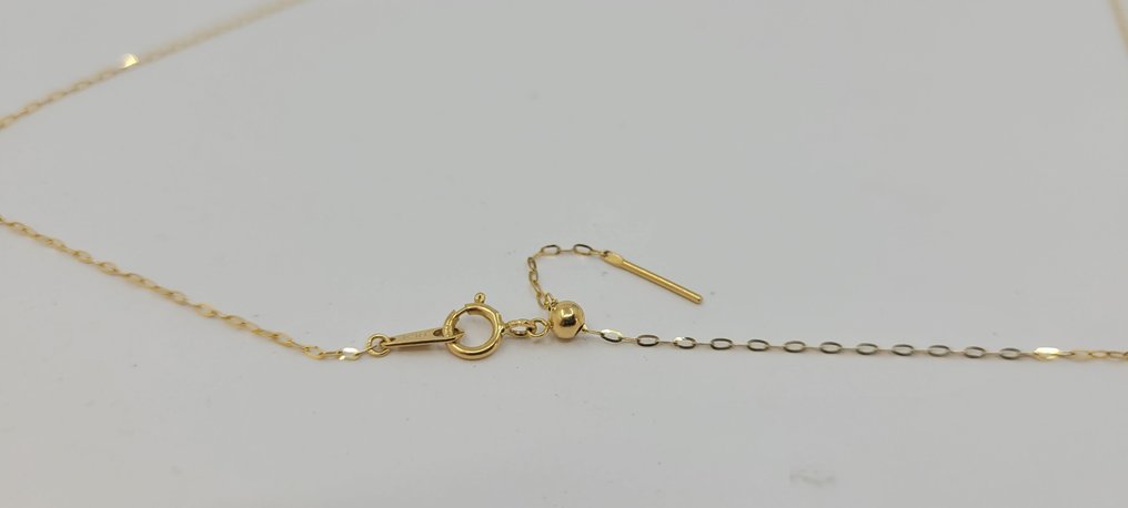 项链 - 18K包金 黄金 - 6.5x10mm 海水珍珠 #4.3