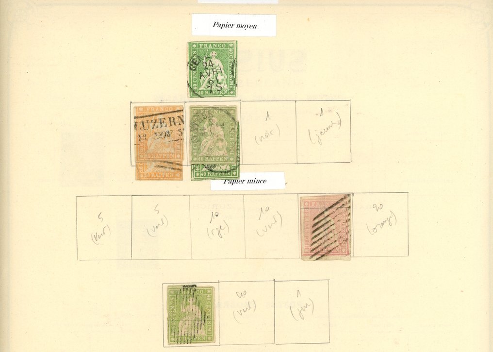 Ελβετία 1850 - Μια πολύ καλή συλλογή, που ακολουθείται από τα κλασικά: Ταχυδρομείο, φόροι, καθιστές Ελβετίες,... #2.1