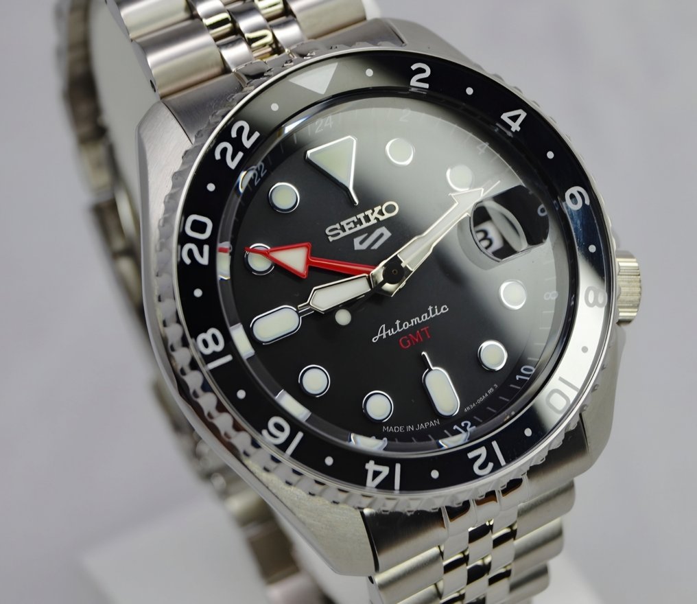 Seiko - 5 GMT Automatic Black Dial - Ingen mindstepris - SSK001 - Mænd - 2020+  #1.0