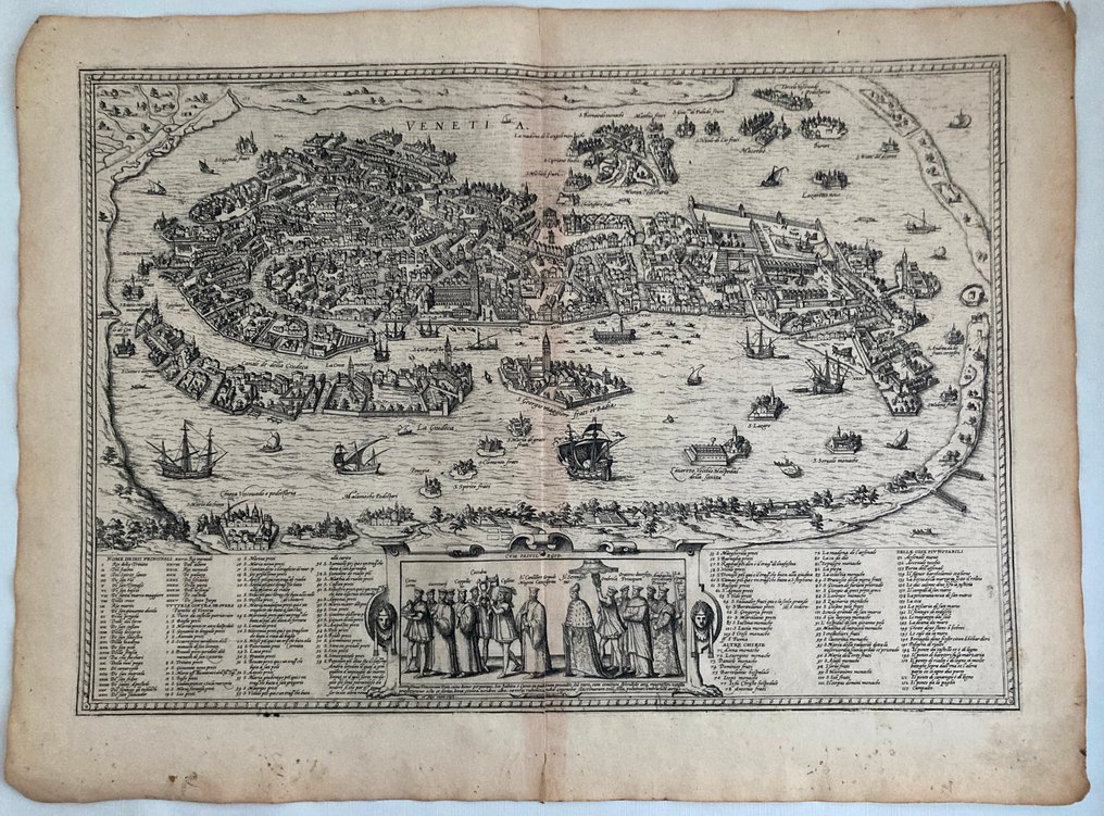 Itália - Veneza; Georg Braun & Frans Hogenberg - Venetia - 1581-1600 #1.0