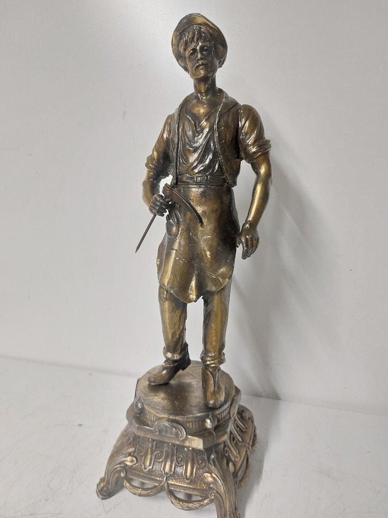Statue, werkman - 50 cm - Zamac #1.0