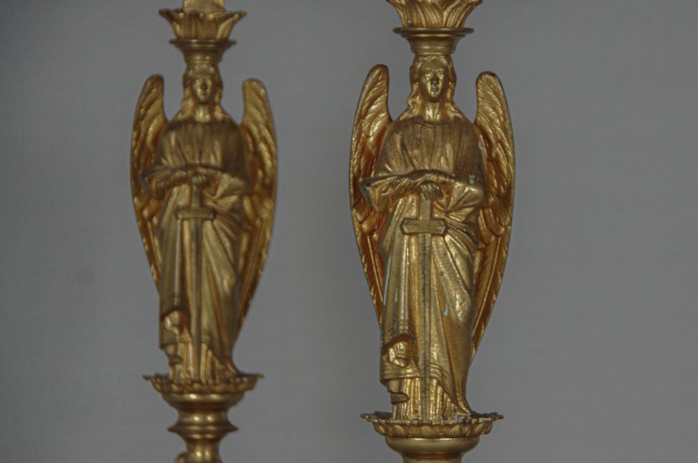 烛台 - 镀金青铜 - 一对蜡烛架 - 62 厘米 #3.2