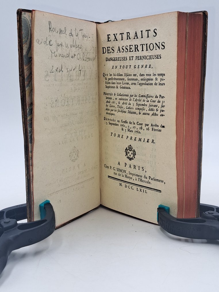 [GOUJET, Claude-Pierre ; MINARD (abbé) ; ROUSSEL DE LA TOUR] - Extraits des Assertions dangereuses et pernicieuses en tout genre - 1762 #1.0