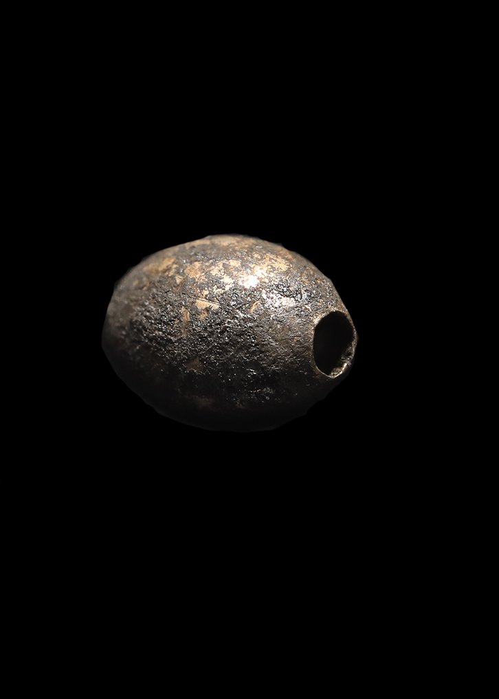 Ancient Egypt, New Kingdom Silver Small Bead  (No Reserve Price) #1.0