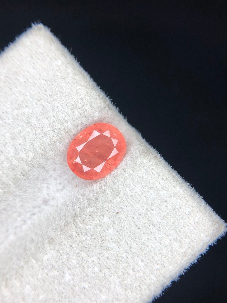 Fără preț de rezervă - 1 pcs  Roz, Portocaliu Pietre prețioase mixte  - 1.19 ct - Asociația internațională de pietre prețioase colorate (ICA GemLab) - Rhodochrosit natural #2.1