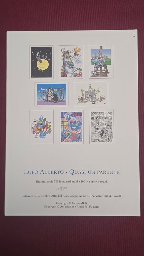 Lupo Alberto Edizione Limitata 133/300 - Quasi un parente - 1 Portfólió - Első kiadás - 2012 #4.3