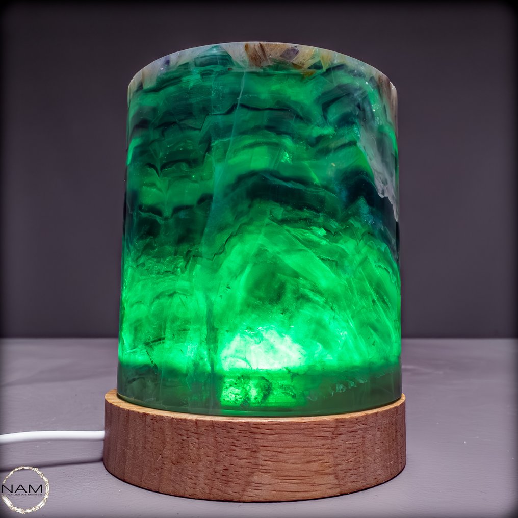 Φυσικός φθορίτης – ασυνήθιστη λάμπα φθορίτη με μεταβαλλόμενα χρώματα λάμπα- 868.26 g #2.1