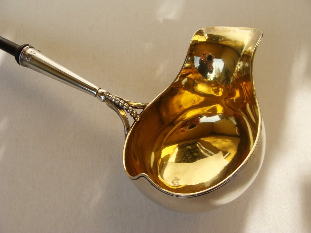 Punch ladle – 800 silver, fire-gilded  - Braunschweig – ca. 1871–1886 #1.0