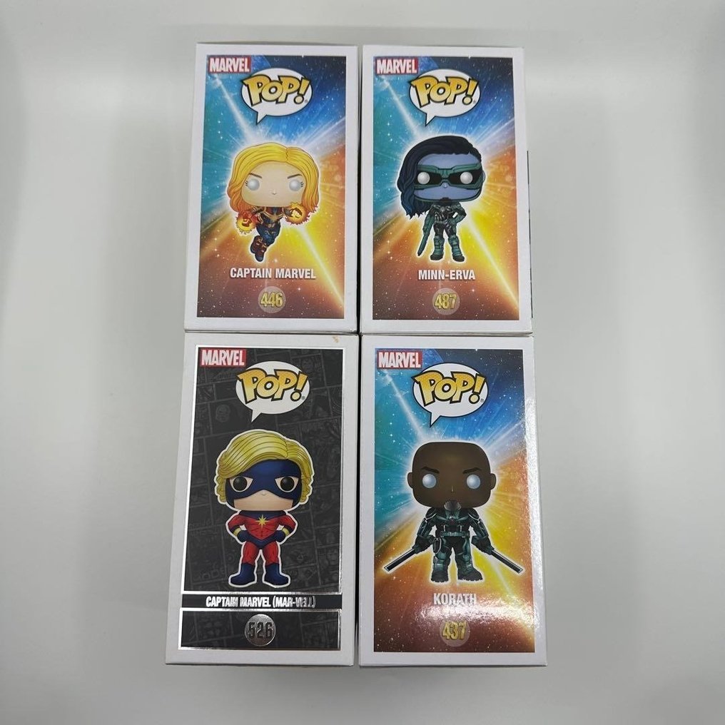 Funko - Funko Pop Captain Marvel Marvel 4-Figure Set (Limited Editions) (#446, #487, #526, #437) - 2010-2020 - Cina #4.3