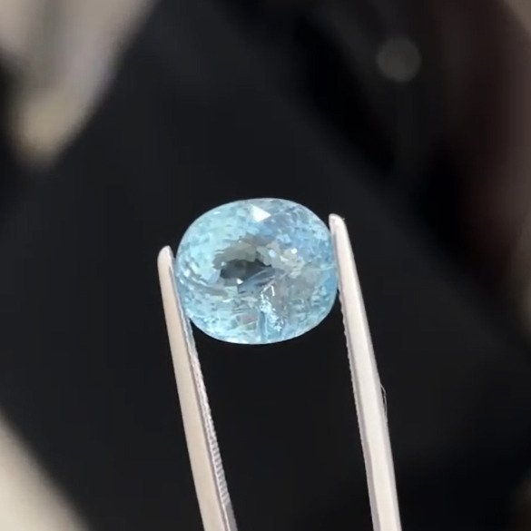 没有保留价 - 1 pcs  蓝色 海蓝宝石, 绿柱石  - 7.64 ct - 国际有色宝石协会（ICA GemLab） #1.0