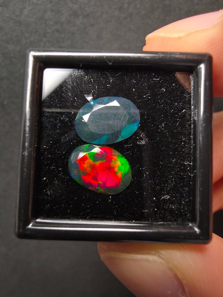 2.67 tcw 黑欧泊 多面的- 0.53 g - (2) #1.0