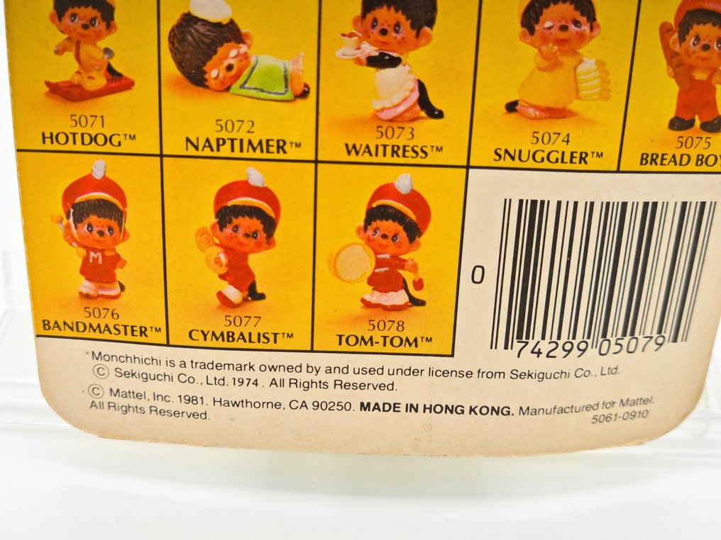 Mattel - Figura in miniatura - 2× The Original Mini Monchhichi Collectibles Hong Kong 1981 Original Carded Figures - PVC #3.2