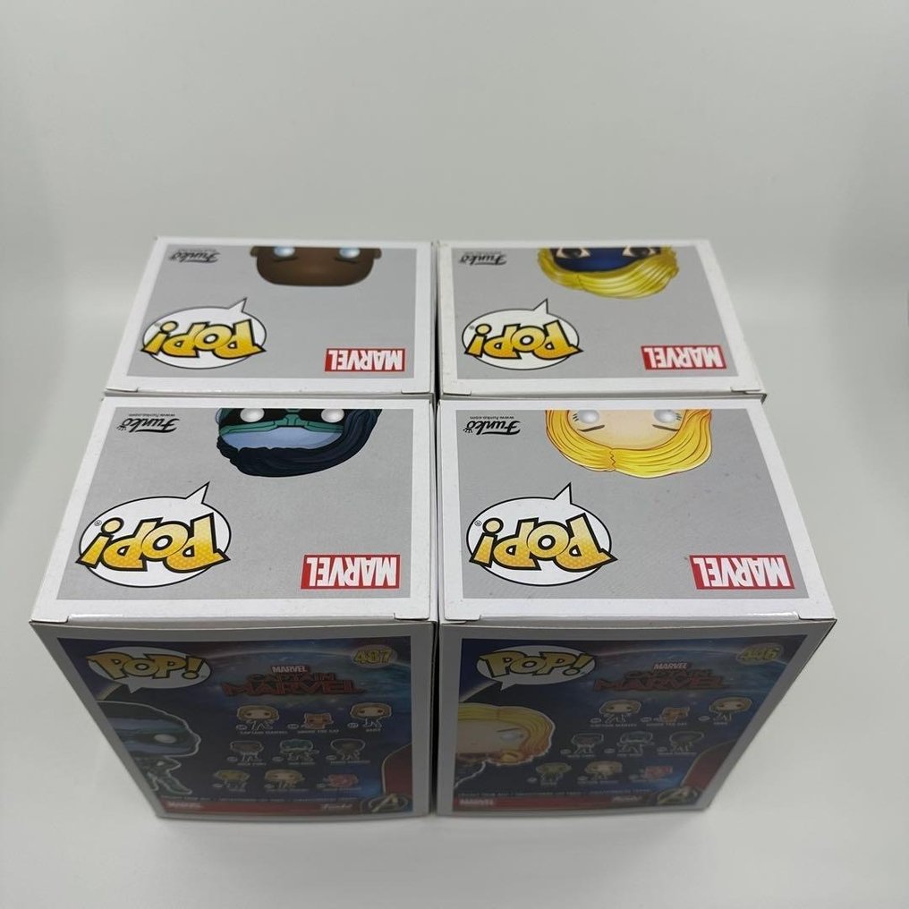 Funko - Funko Pop Captain Marvel Marvel 4-Figure Set (Limited Editions) (#446, #487, #526, #437) - 2010-2020 - Cina #2.1