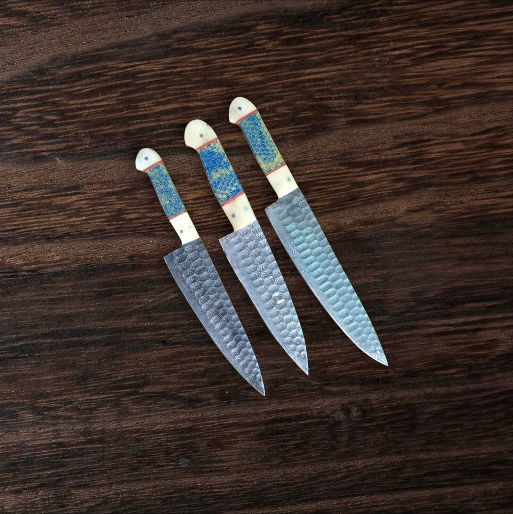 Konyhakés - Chef's knife - Acél, Csont - Észak-Amerika #1.0