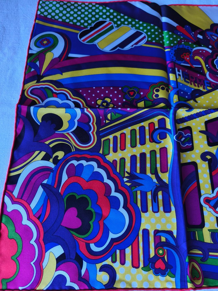 Hermès - FAUBOURG RAINBOW DÉTAIL by Dimitri Rybaltchenko. Gavroche - Foulard #2.1