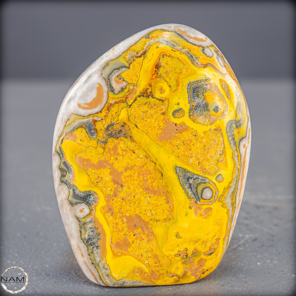 Forme libere di jasper bumblebee mozzafiato Un'opera d'arte della natura in colori vivaci- 176.32 g #1.0