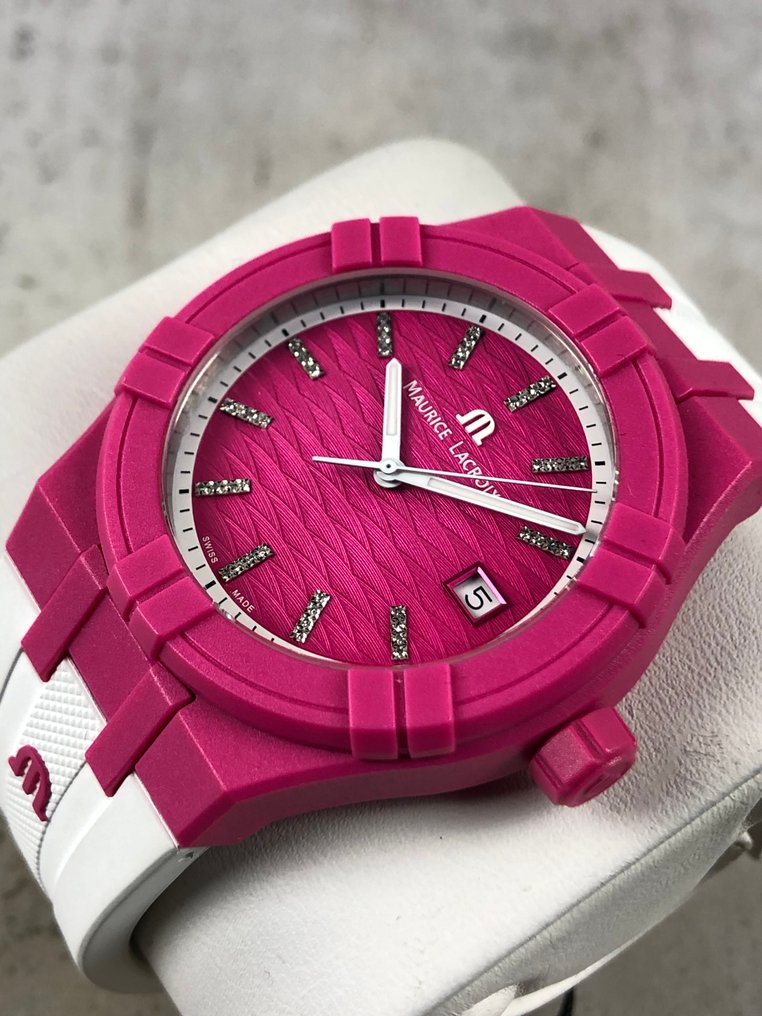 Maurice Lacroix - Aikon Tide Fuchsia Diamonds - AI2008-FFFF1-3A0-0 - Kvinnor - 2020+  #1.0