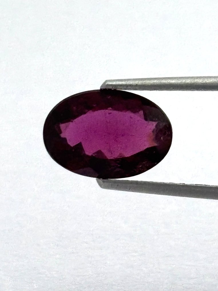 2 pcs  红色, 紫罗兰色 石榴石  - 4.18 ct - 西班牙宝石学院（IGE） #1.0