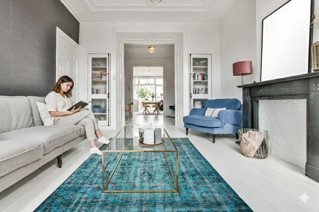 蓝色复古 - 小地毯 - 270 cm - 170 cm - 有证书 #2.1