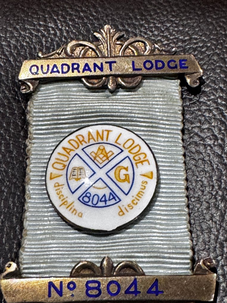 Regno Unito - Medaglia militare - Medaglia da Maestro Passato estremamente rara 'Quadrant Lodge' in argento completamente punzonato - 1971 #1.0