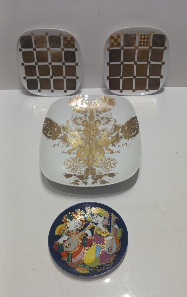 Rosenthal - Bjorn Wiinblad - 盘子 (4) - 瓷 #1.0