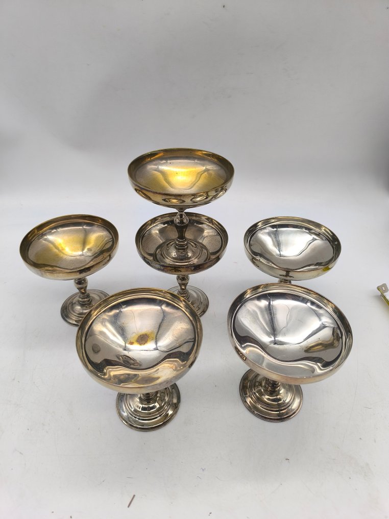 Verre à champagne (6) - Plaqué(e) argent - Verres de champagne #2.1