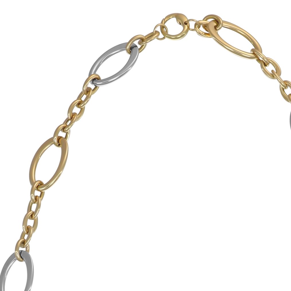 Halsketting - 18 karaat Geel goud, Witgoud #3.2