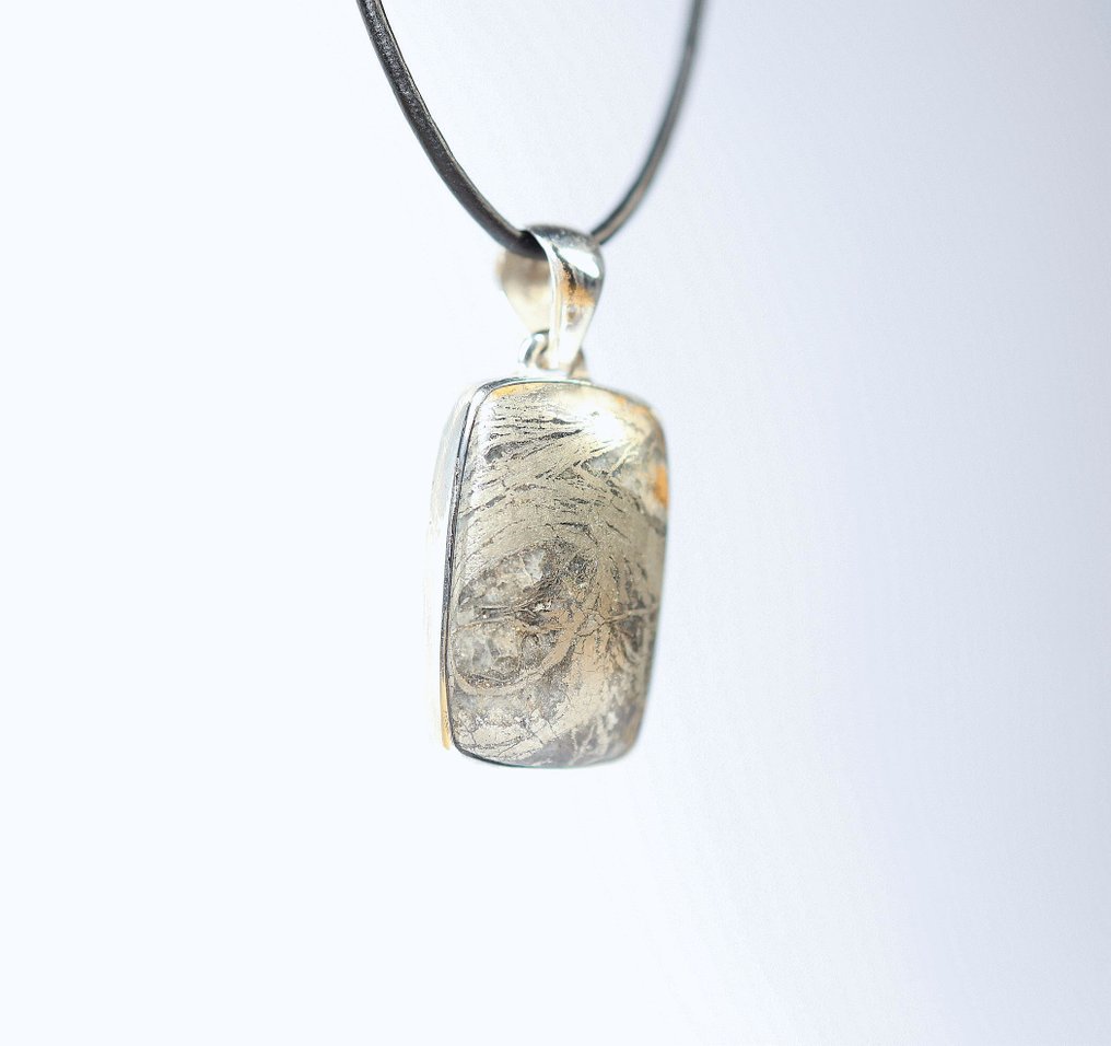 Federpyrit Pendentif / Cabochon / neuf- 8.44 g - (1) #1.0