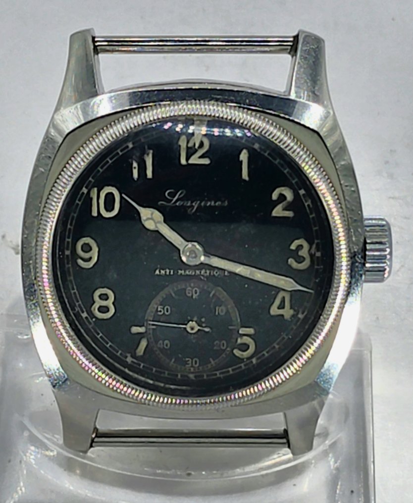 Longines - Tschechische Military - Fliegeruhr - Kaliber 15.68Z - schwarzes Orignal Ziffernblatt - Schweiz um 1946 - Men - 1900-1949 #1.0