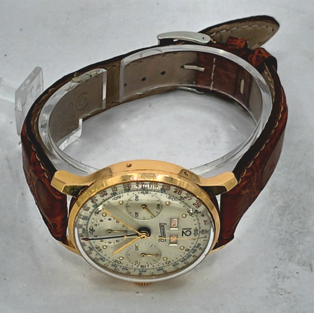 Eberhard & Co - 18kt. Gold Chronograph - Kalender - Kaliber Valjoux - Schweiz um 1950 - Men - 1950 #2.1