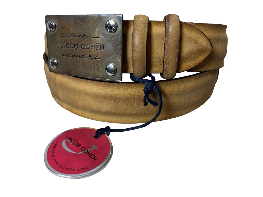 Jacob Cohen - JACOB COHEN NEW EXCLUSIVE BELT HANDMADE IN ITALY SIZE 35/6 - Gürtel #1.0