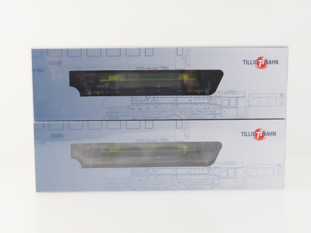Tillig TT Bahnen TT - 01002 - Modeltog godsvogn sæt (1) - To-delt sæt silo vogne 'AGRO' - CAPTRAIN #3.2