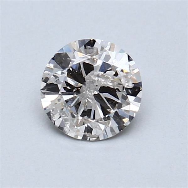 1 pcs 鑽石 (天然) - 0.51 ct - 圓形 - H(次於白色的有色鑽石) - I1 - 國際寶石學院(International Gemological Institute (IGI)) #1.0