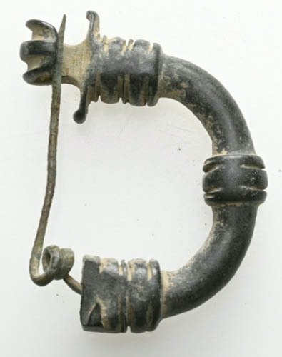 古希臘，邁錫尼 青銅色, 希腊弧形别针/胸针，极佳，42毫米，公元前5至4世纪 腓骨  (沒有保留價) #1.0